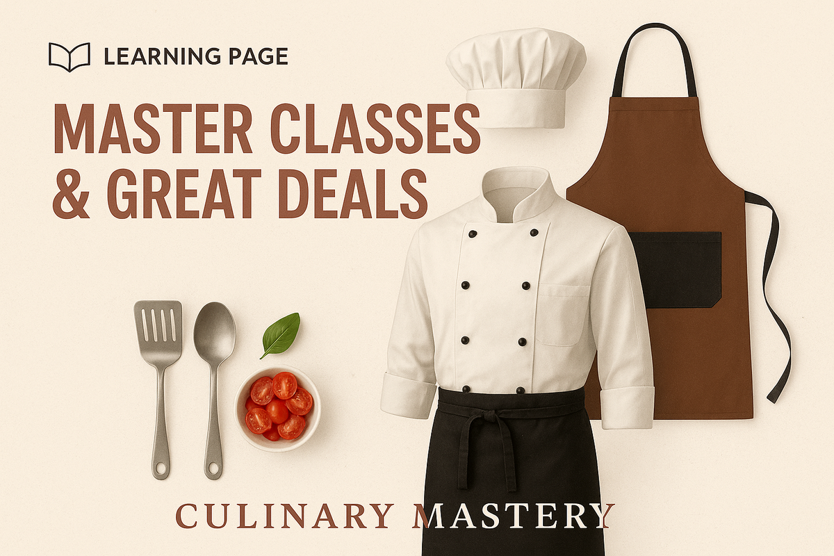 Master Classes & Great Deals Advertisement